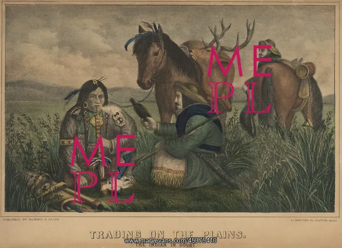 : TRADING ON THE PLAINS. THE INDIAN IN DOUBT : TRADING ON THE PLAINS. THE INDIAN IN DOUBT