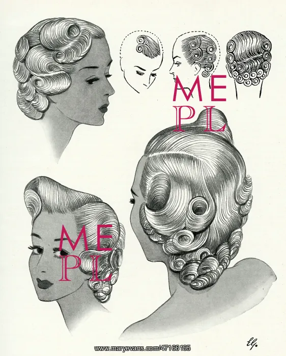 : Trafalgar hairstyle 1940s : Trafalgar hairstyle 1940s