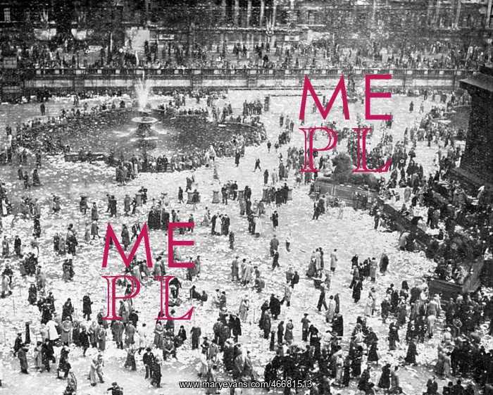 : Trafalgar Square after the 1937 Coronation : Trafalgar Square after the 1937 Coronation