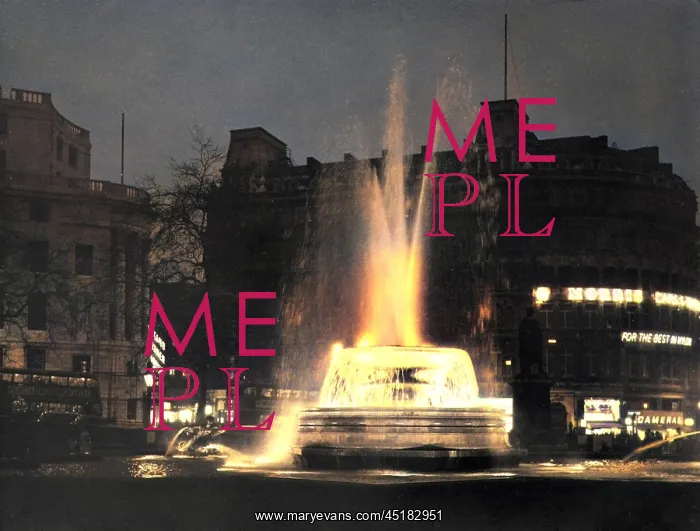 : TRAFALGAR SQUARE DUSK : TRAFALGAR SQUARE DUSK