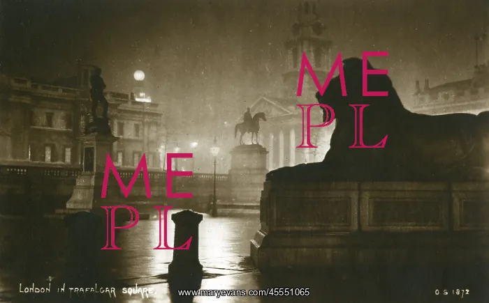 : Trafalgar Square, London - At Night : Trafalgar Square, London - At Night