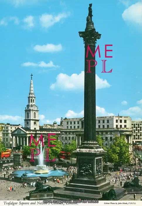 : Trafalgar Square and Nelson's Column, London : Trafalgar Square and Nelson's Column, London