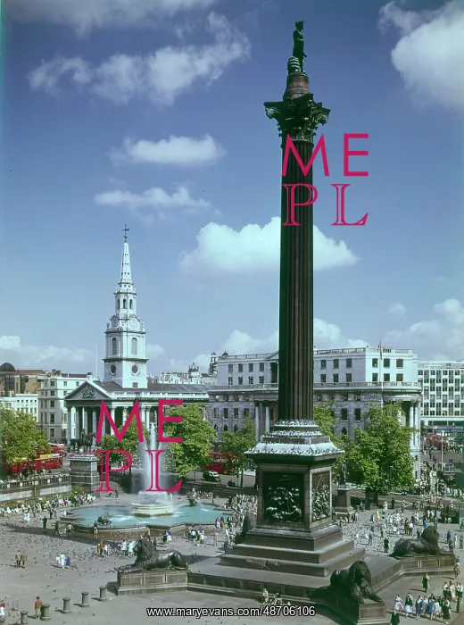 : Trafalgar Square and Nelson's Column, London : Trafalgar Square and Nelson's Column, London