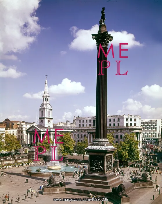 : Trafalgar Square and Nelson's Column, London : Trafalgar Square and Nelson's Column, London