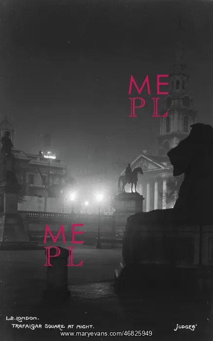 : Trafalgar Square at Night : Trafalgar Square at Night