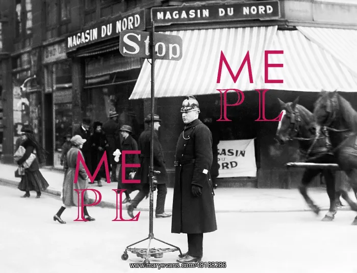 : Traffic policeman in Copenhagen, 192 : Traffic policeman in Copenhagen, 192