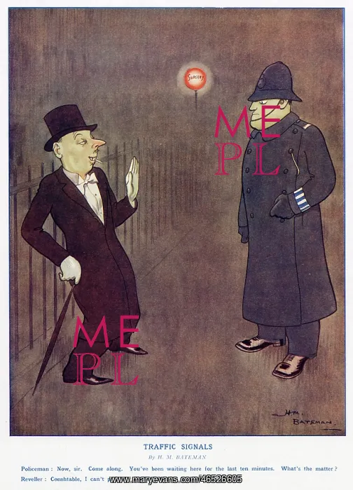 : Traffic Signals, by H. M. Bateman : Traffic Signals, by H. M. Bateman
