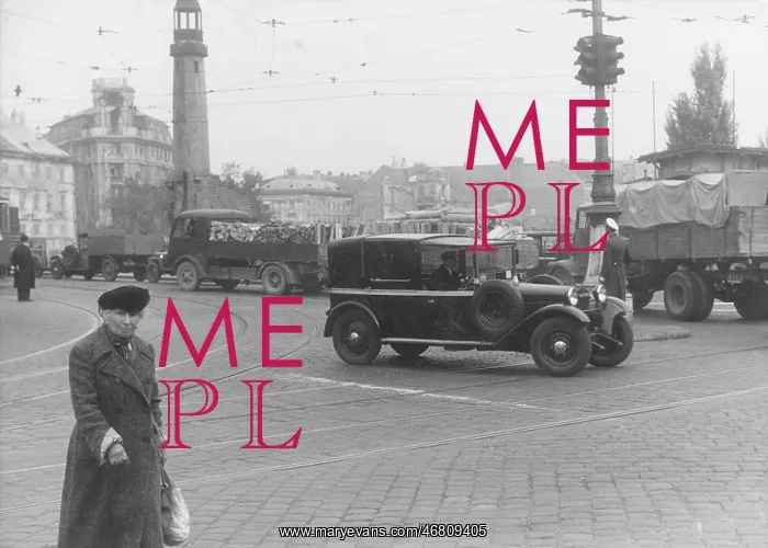 : Traffic in Vienna. 1955 : Traffic in Vienna. 1955