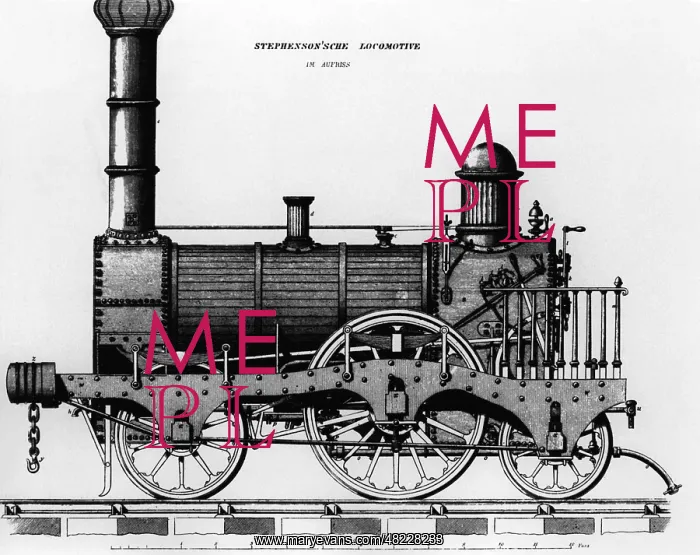 : A train, around the 1810s : A train, around the 1810s