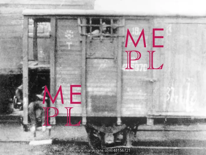 : Train carrying deportees to Siberia, 1936 : Train carrying deportees to Siberia, 1936