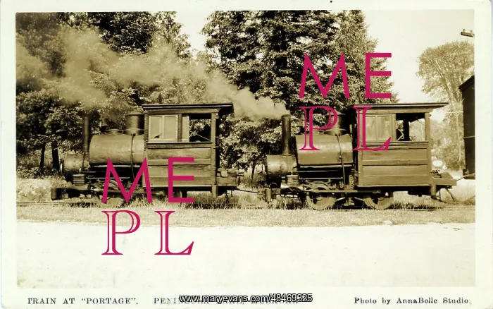 : Train at Portage Railway Station : Train at Portage Railway Station