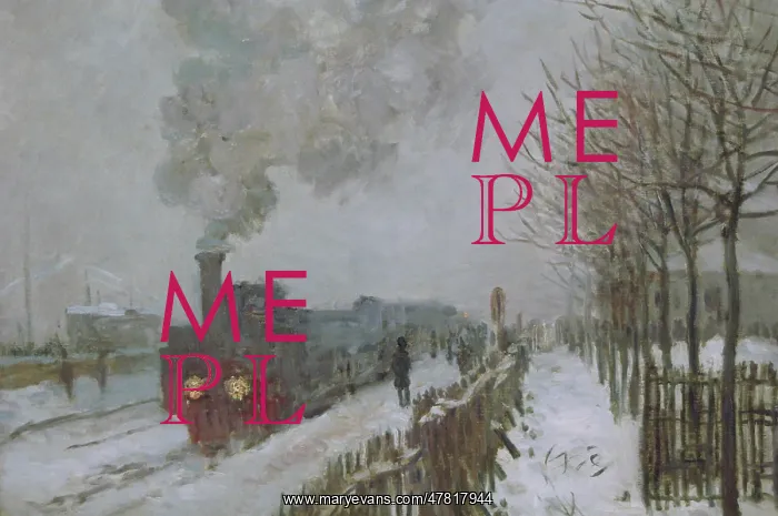 : Train in the Snow or The Locomotive, 1875 by Monet : Train in the Snow or The Locomotive, 1875 by Monet