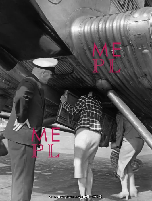 : Trained as a flight attendant with Deutsche Lufthansa, 1938 : Trained as a flight attendant with Deutsche Lufthansa, 1938