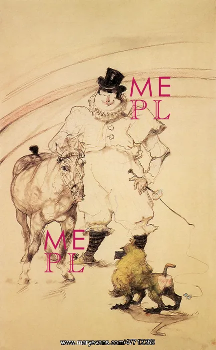 : Trained Pony and Baboon, by Toulouse-Lautrec : Trained Pony and Baboon, by Toulouse-Lautrec