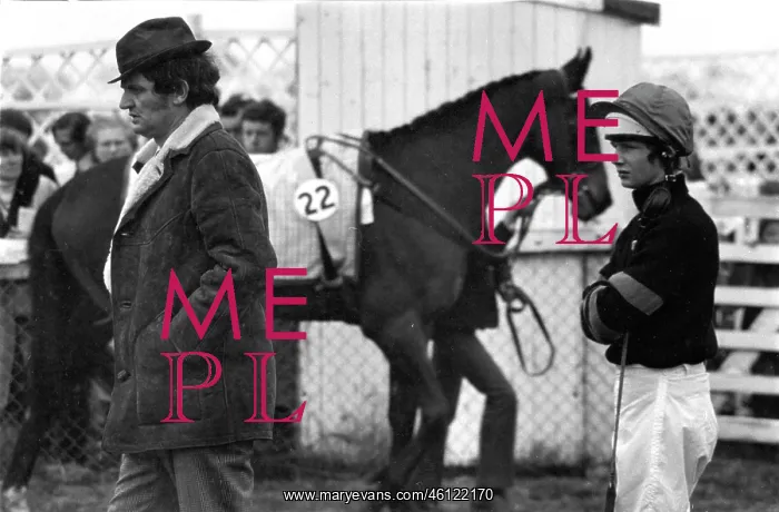 : Trainer and jockey at the races : Trainer and jockey at the races