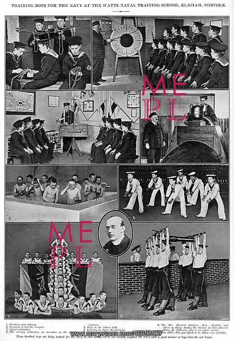 : Training boys for the navy, WW1 : Training boys for the navy, WW1