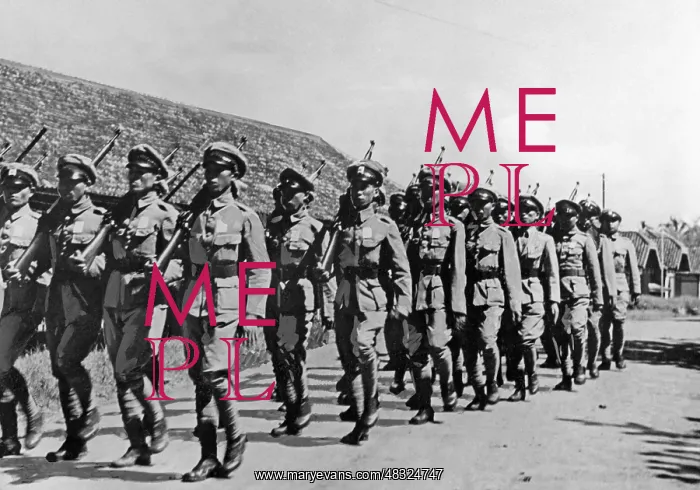 : Training of native soldiers in Indonesia, 1942 : Training of native soldiers in Indonesia, 1942