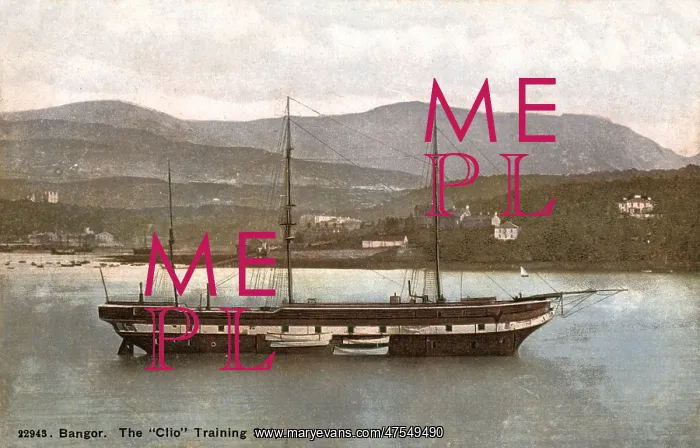 : Training Ship Clio, Bangor, Menai Straits, North Wales : Training Ship Clio, Bangor, Menai Straits, North Wales