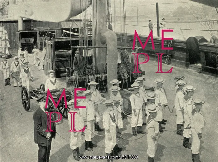 : Training Ship Exmouth, gun crew : Training Ship Exmouth, gun crew