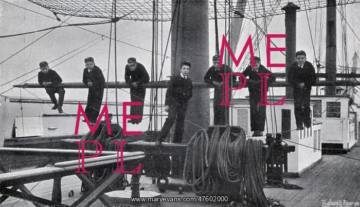  : Training Ship HMS Conway - Boys on the Monkey Yard