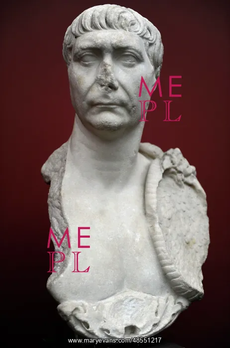 : Trajan (53-117 AD). Roman emperor. Bust. Carlsberg Glyptotek : Trajan (53-117 AD). Roman emperor. Bust. Carlsberg Glyptotek