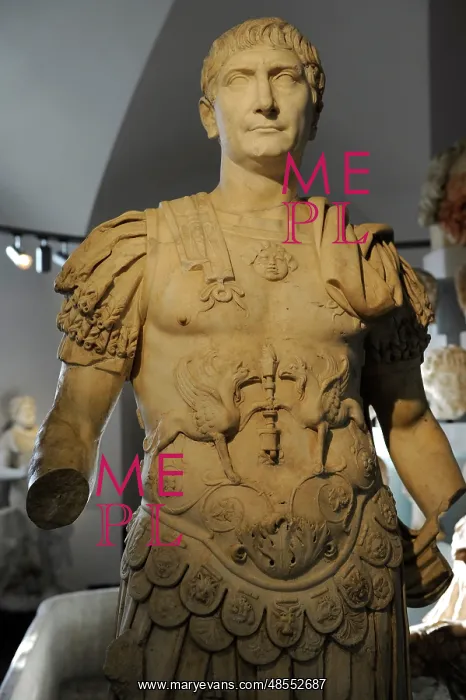 : Trajan (53-177 A.D.). Roman Emperor. Ny Carlsberg Glyptotek : Trajan (53-177 A.D.). Roman Emperor. Ny Carlsberg Glyptotek