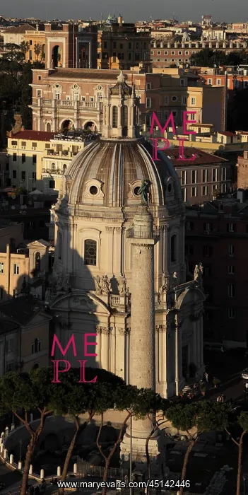 : Trajan's Column and church of Santissimo Nome : Trajan's Column and church of Santissimo Nome