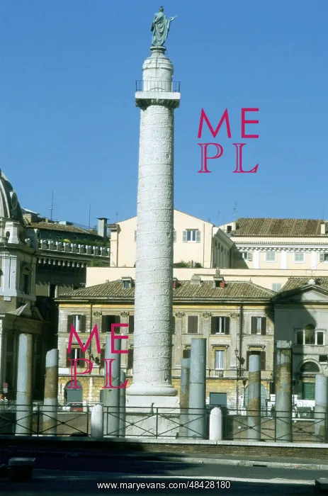 : Trajan's column, Rome. Erected by emperor Trajan : Trajan's column, Rome. Erected by emperor Trajan