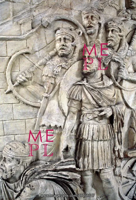 : Detail from Trajan's Column in Rome, Italy, that : Detail from Trajan's Column in Rome, Italy, that