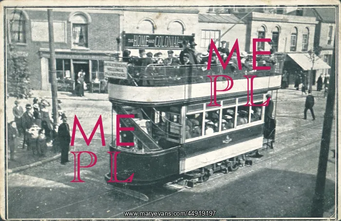 : Tram at Market Place, Bexleyheath : Tram at Market Place, Bexleyheath