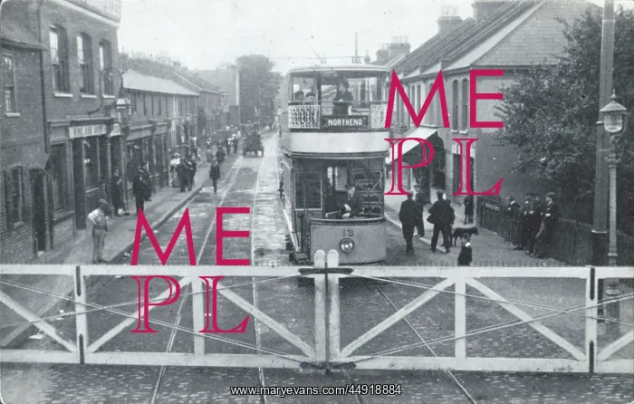 : Tram at West Street, Erith 1910 : Tram at West Street, Erith 1910