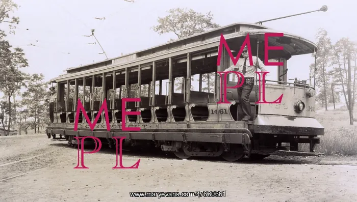  : Tramcar at Lighthouse Point, New Haven, Connecticut, USA
