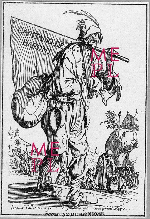  : A Tramp. An engraving of a tramp during the Thirty Years War