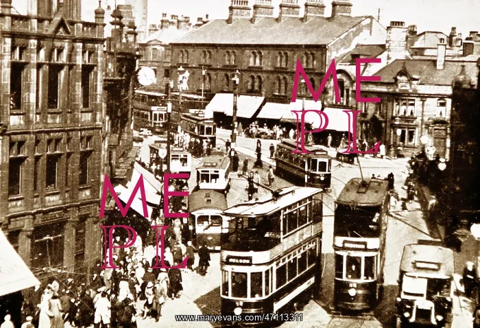  : Trams and buses in Burnley in 1936