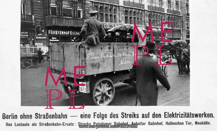 : Tramway replacement during the electricity strikes in Berlin : Tramway replacement during the electricity strikes in Berlin