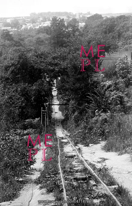 : Tramway, Tregargus China Clay Quarry, St Stephen, Cornwall : Tramway, Tregargus China Clay Quarry, St Stephen, Cornwall