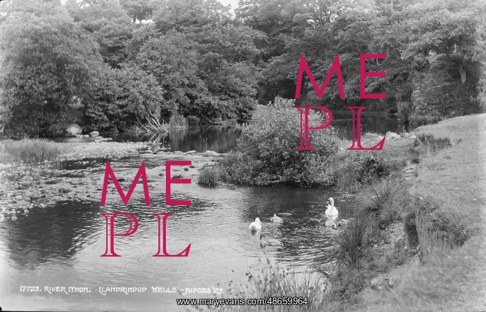 : Tranquil Scene at River Ithon : Tranquil Scene at River Ithon