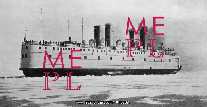 : Trans-Siberian train ferry around 1900 : Trans-Siberian train ferry around 1900