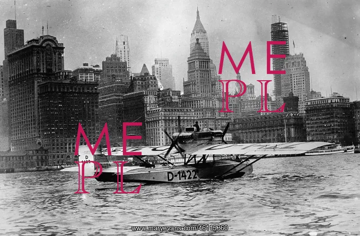 : Transatlantic fliers in New York : Transatlantic fliers in New York