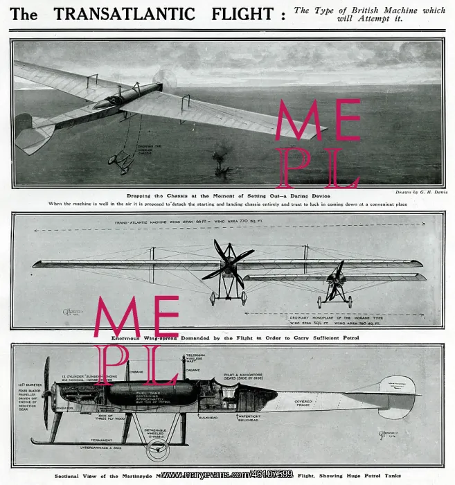 : Transatlantic flight by G. H. Davis : Transatlantic flight by G. H. Davis