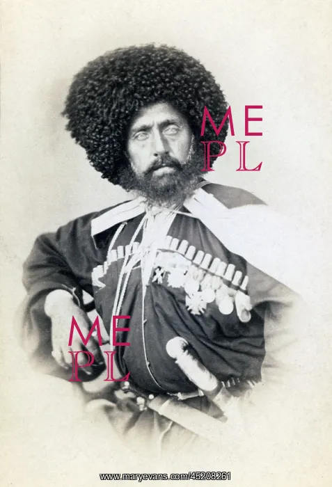 : Transcaucasian Cossack. Portrait carte de ? : Transcaucasian Cossack. Portrait carte de ?