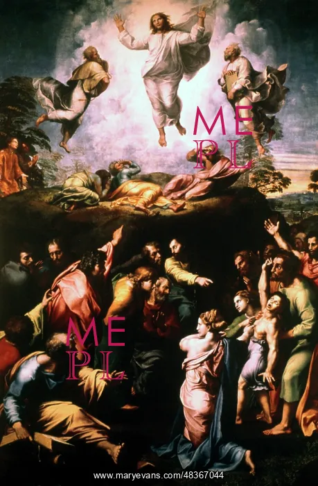 : The Transfiguration. 1516-1520; tempera painting : The Transfiguration. 1516-1520; tempera painting
