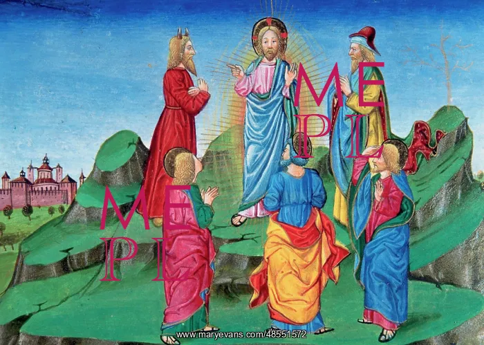 : Transfiguration of Jesus in the presence of James, Peter and : Transfiguration of Jesus in the presence of James, Peter and