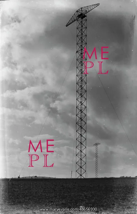: Transmission Towers Against a Cloudy Sky : Transmission Towers Against a Cloudy Sky