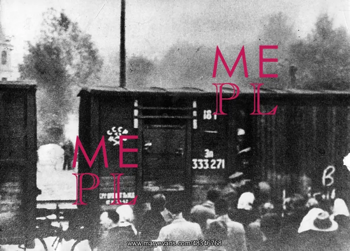 : Transport of forced laborers to Siberia, 1930s : Transport of forced laborers to Siberia, 1930s
