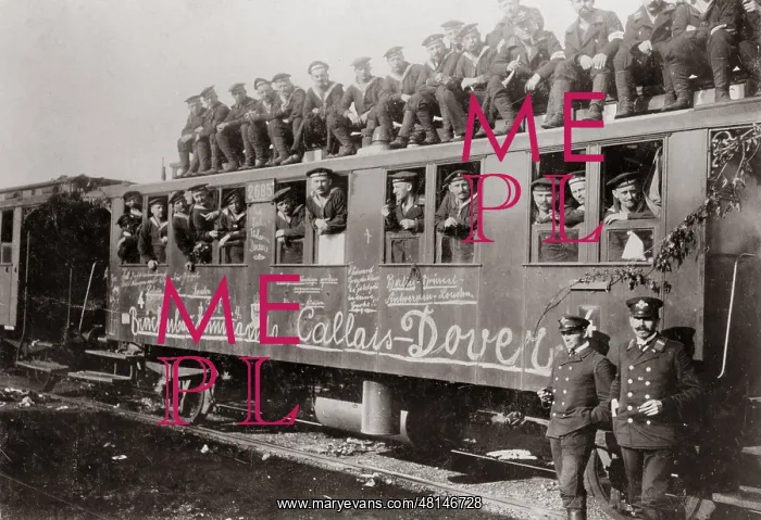 : Transport of troops of sailors, 1914 : Transport of troops of sailors, 1914