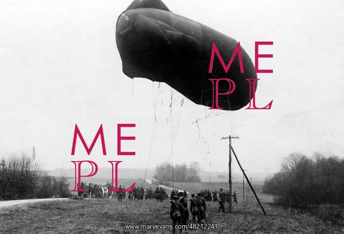 : Transporting a balloon over an obstacle, 1918 : Transporting a balloon over an obstacle, 1918