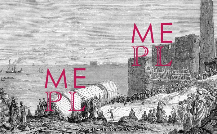 : Transporting the obelisk: launch of Cleopatra's needle, 1877 : Transporting the obelisk: launch of Cleopatra's needle, 1877