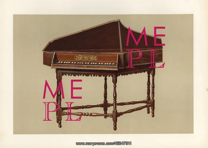 : A transverse spinet with six legs by Stephen : A transverse spinet with six legs by Stephen