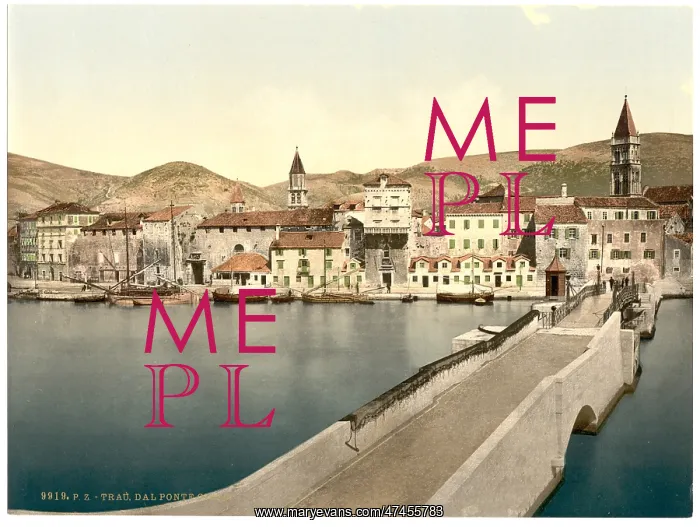 : Trau, the Ciero Bridge, Dalmatia, Austro-Hungary : Trau, the Ciero Bridge, Dalmatia, Austro-Hungary